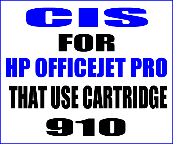 CIS For HP Officejet Pro 8015, 8018, 8020, 8022, 8025, 8025e, 8028, 8035, 8035e Printers