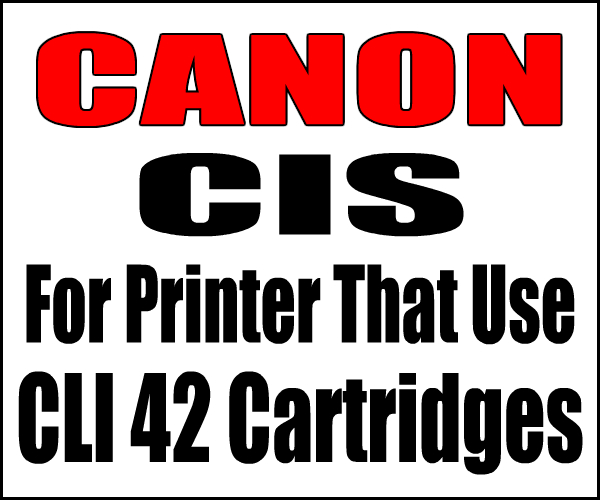 CIS_Continuous Ink Supply System For Canon Pixma Pro 100 Printer, CLI 42 Cartridges