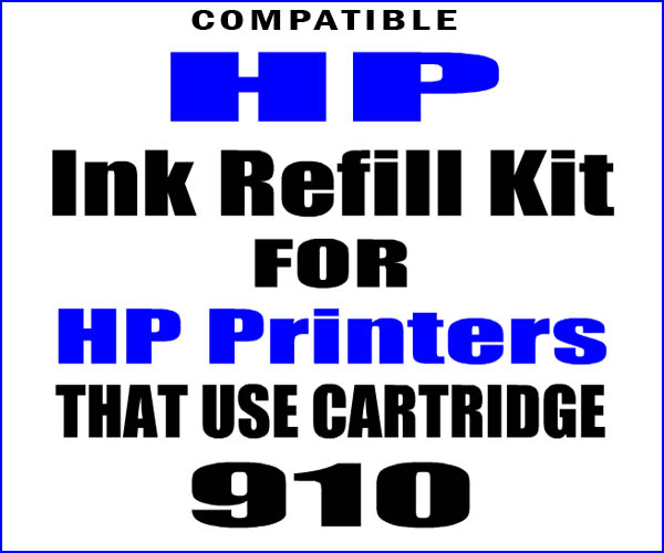 Ink Refill Kit For HP 910 Cartridges