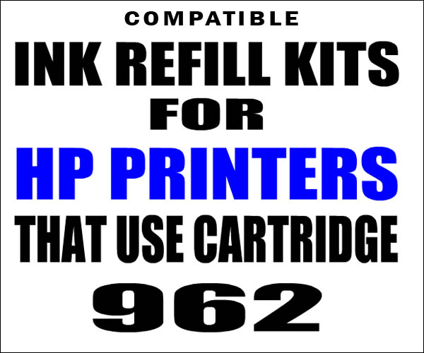 Ink Refill Kit For HP 962, XL 962 Cartridge