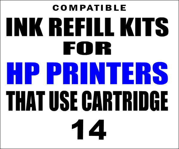 Ink Refill Kits For 14  Cartridges