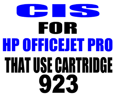 CIS Continuous Ink Supply Systems For HP Officejet Pro 8122e, 8135e, 8138e, 8139e.