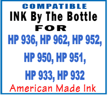 Ink For HP 962, 952, 950, 951, 932, 933 Cartridges, CIS Systems