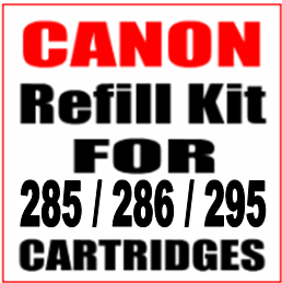 Ink Refill Kit For Canon PG-285, CL-286, PG-295 Cartridges
