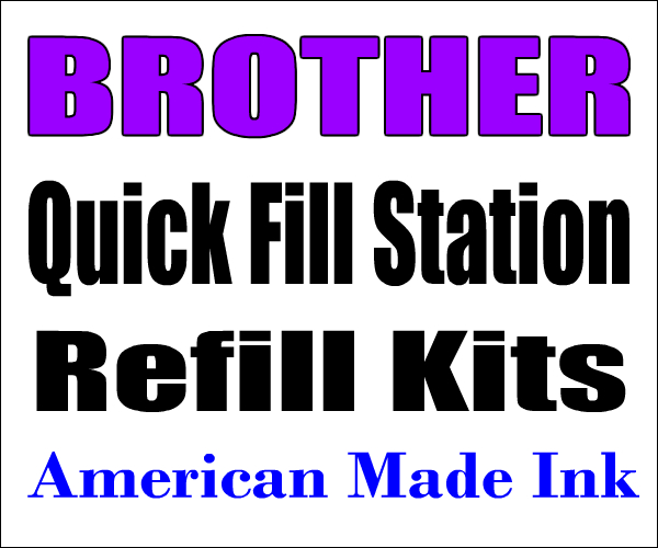 Compatible Quick Fill Station Refill Kit For Brother