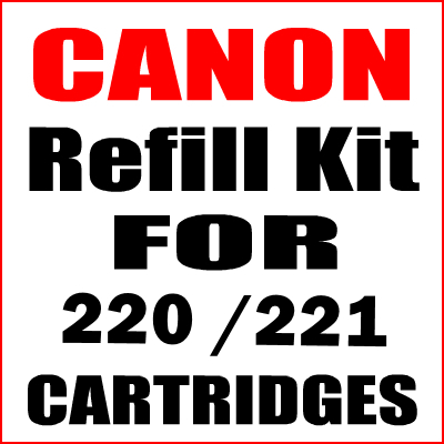 Ink Refill Kit For Canon PGI-220, CLI-221 Cartridges