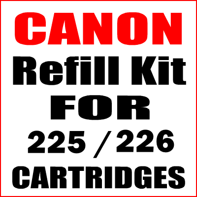 Ink Refill Kit For Canon PGI-225, CLI-226 Cartridges