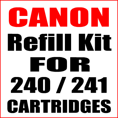 Ink Refill Kit For Canon 240, 241  Cartridges