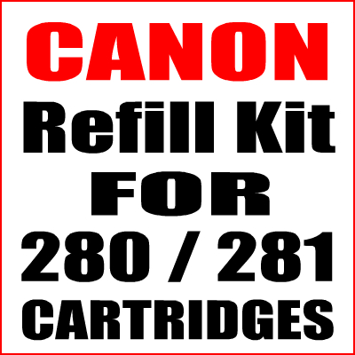 Refill Kit For Canon Pixma PGI-280, CLI-281 Cartridges