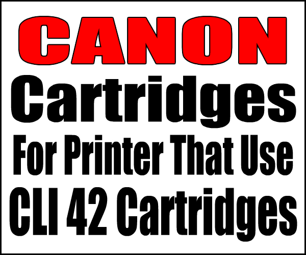 Canon Pro 100 Refillable Cartridges, CLI 42