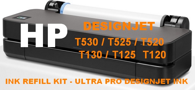 Compatible Inkjet Products For HP Designjet HP DesignJet T530, T525, T520, T130, T125 & T120  Large Format Plotter Printers