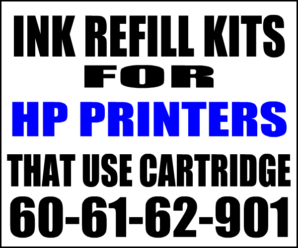 Ink Refill Kit For HP 61, 62, 60, 901 Cartridges