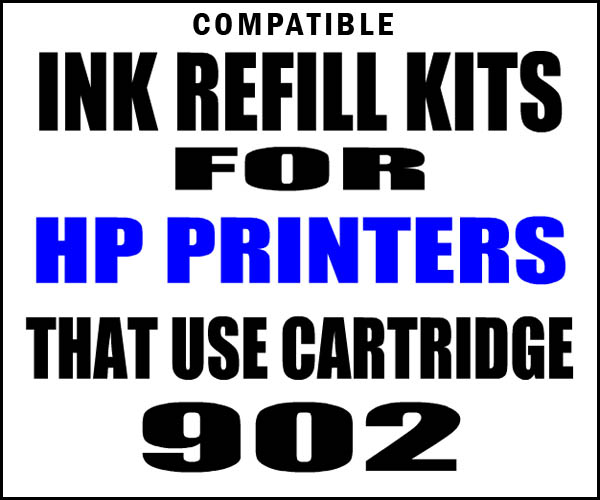 Ink Refill Kit For HP 902, HP 902 XL Cartridges