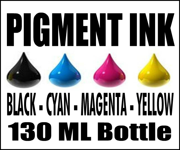130 ML Bottle Of Compatible Ink For Canon GI-25 and GI-26, Ultra Pro True Color Pigment Ink-Maxify Mega Tank GX1020, GX2020, GX4020, GX5020, GX6020, GX6021, GX7020 and GX7021