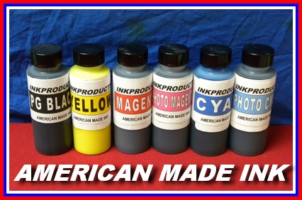 6 - 70 ML Bottles Of Compatible Ultra Pro True Color Pigment Ink, Black, Magenta, Cyan, Yellow, Lt. Cyan, Lt. Magenta