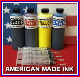 4 - 130 ML Bottles Of Compatible Ultra Pro True Color Pigment Ink, Black, Magenta, Cyan, Yellow  