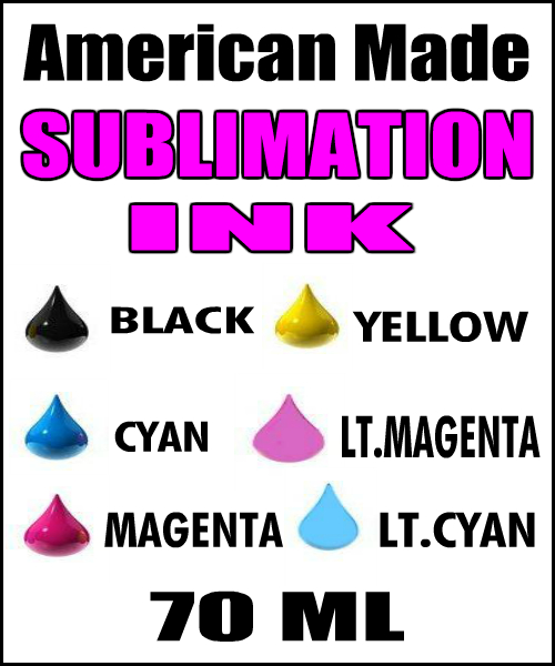 Ultra Pro True Color Dye Sublimation Ink By The Bottle 70 ml  