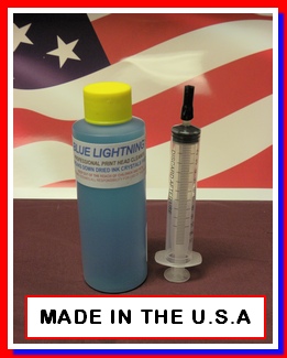 New Blue Lightning Professional Print Head Cleaner For HP 9000, 8700, 8600, 8100, 6600, 6700, 6100 Series Print Heads New Blue Lightning Professional Print Head Cleaner For HP 9000, 8700, 8600, 8100, 6600, 6700, 6100 Series Print Heads