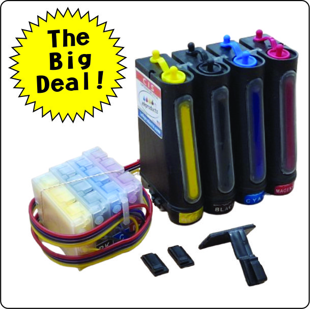 Executive Black Tower CIS For Canon MAXIFY MB5320, MB5020, iB4020 and iB4120 Printer (HIGH-VOLUME)  