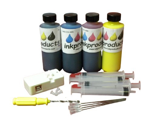 Sublimatiomn Ink Refill Kit For Brother Printers That use the LC3037, LC3039 Cartridges, Includes Chip Re-setter