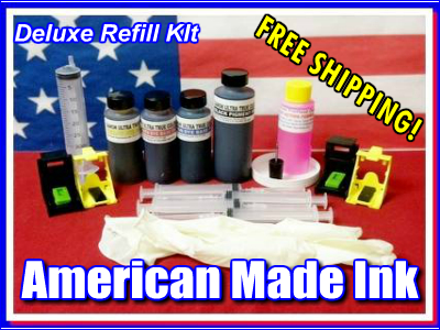 Deluxe Ink Refill Kit For Canon CL-276, PG-275 Color and Black Cartridges 