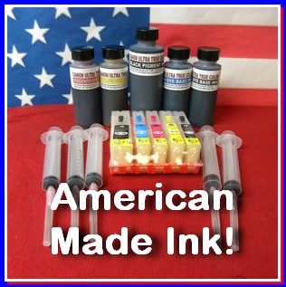 Ink Refill Kit With 5 XL Refillable Cartridges, Canon PGI 250, CLI 251 Cartridges 