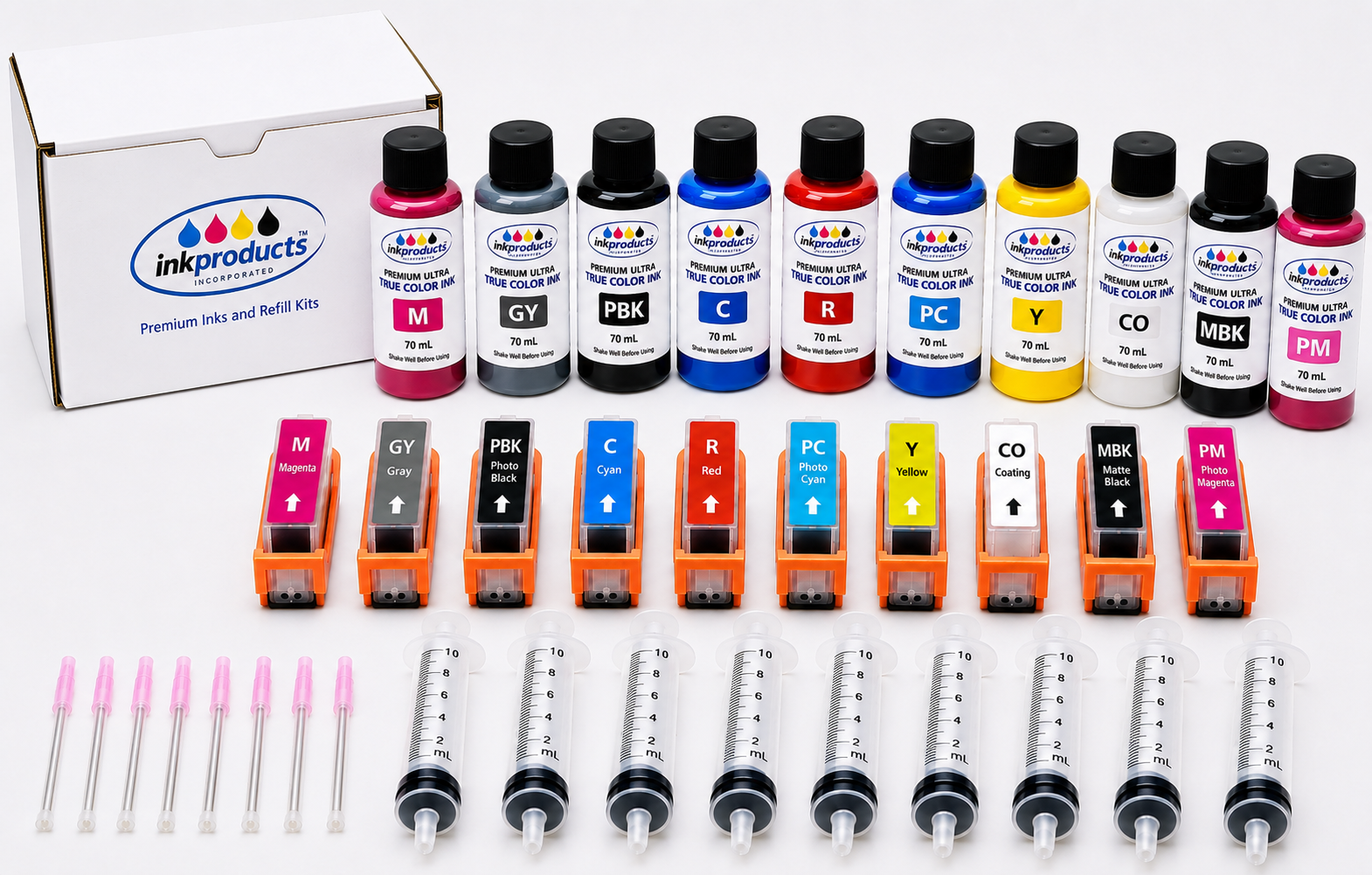 Deluxe Ink Refill Kit For Canon imagePROGRAF Pro 310 , Compatible with PFI-5100, 