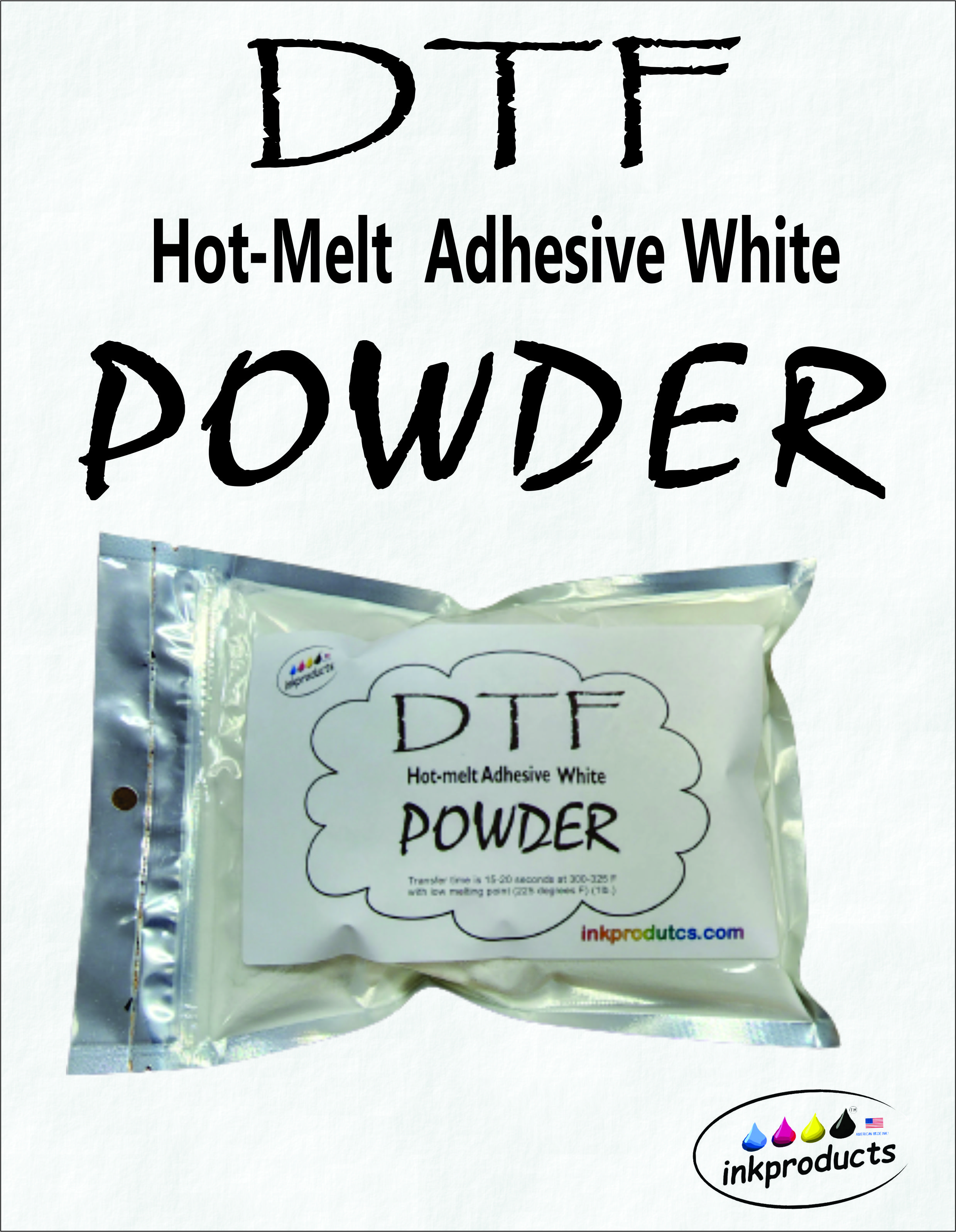 DTF Adhesive Powder (White) DTF Adhesive Powder (White)