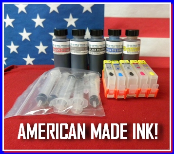 Ink Refill Kit 5 HP 564 XL Refillable Cartridges with Ink 