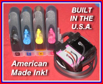 CIS Ink Supply System With New HP 65 Cartridge Set CIS Ink Supply System With New HP 65 Cartridge Set