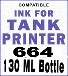 Compatible Ink For Tank Printer 664 Ultra Pro True Color Ink 130 ML  