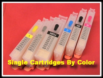 Single Replacement Empty Refillable Canon PGI 250, CLI 251  Cartridges