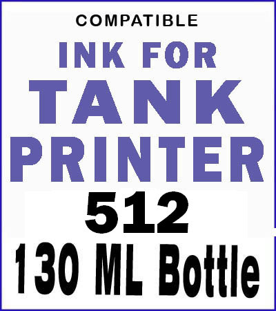 Compatible Ink For Tank Printer 512 Ultra Pro True Color Ink 130 ML 