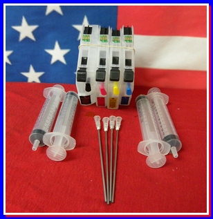 Compatible Brother XL LC20E High Yield Refillable Ink Cartridge Set Compatible Brother XL LC20E High Yield Refillable Ink Cartridge Set