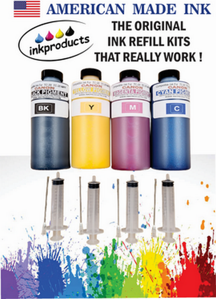 Compatible Ink For Canon imagePROGRAF TC-20 and TC-20 MFP, Canon PFI-050, 4 - 130 ml Bottles