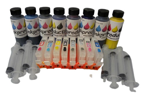 Ink Refill Kit For Canon Pro 200 and Pro 200s Printer With 1 Sets Of Refillable Cartridges Ink Refill Kit For Canon Pro 200 and Pro 200s Printer With 1 Sets Of Refillable Cartridges