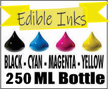 250 ML Bottle Of Compatible Edible Ink  For Epson  and Tank Printers 