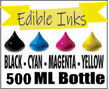 500 ML Bottle Of Compatible Edible Ink For Epson and Tank Printers 500 ML Bottle Of Compatible Edible Ink For Epson and Tank Printers