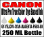 250 ML Bottle Of Compatible Ink For Canon PGI-230, CLI-231, CLI-271-PGI-270, PGI-250, CLI 251 Cartridges