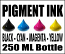 250 ML Bottle Of Compatible Ink For Canon GI-25 and GI-26, Ultra Pro True Color Pigment Ink-Maxify Mega Tank GX-1020, GX-3020, GX-2020, GX-4020, GX-5020, GX-5120, GX-6020, GX-6021, GX-6120, GX-7020, GX-7021 and GX-7120