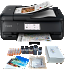 Canon TR8620a Printer and Refill Kit Combo + Photo Paper 