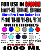 Compatible Canon imagePROGRAF PRO-1000/2100/2000/4100/4000/6100/6000 Professional Photographic Ink / 1000 ML Bottle 