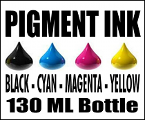 130 ML Bottle Of Compatible Ink For Canon GI-25 and GI-26, Ultra Pro True Color Pigment Ink-Maxify Mega Tank GX-1020, GX-2020, GX-3020, GX-4020, GX-5020, GX-6020, GX-6021, GX-7020 and GX-7021