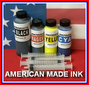 3-70 ML Bottles / 1-130 ML Bottle Of Compatible Ultra Pro True Color Pigment Ink, Black, Magenta, Cyan, Yellow 