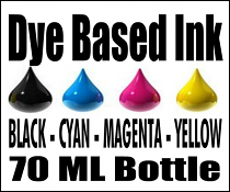 70 ML Bottle Of Compatible Ink For  Brother LC201, LC203, LC205, LC207, LC20E, LC101, LC102, LC103 Cartridges