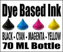 70 ML Bottle Color Ink Pack For Afinia L502, L501 and F502 Cartridges (DYE BASE)