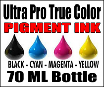 70 ML Bottle Of Compatible Ink For Canon GI-25 and GI-26, Ultra Pro True Color Pigment Ink-Maxify Mega Tank GX-1020, GX-2020, GX-3020, GX-4020, GX-5020, GX-6020, GX-6021, GX-7020 and GX-7021