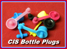 CIS Tank Plugs, Magenta, Yellow, Cyan, Black, Lt. Magenta, LT. Cyan