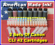 Ink Refill Kit For Canon Pro 100 Printer With 2 Sets Of Refillable Cartridges