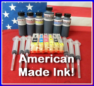 Ink Refill Kit With 6 XL Refillable Cartridges, Canon PGI 250, CLI 251 Cartridges